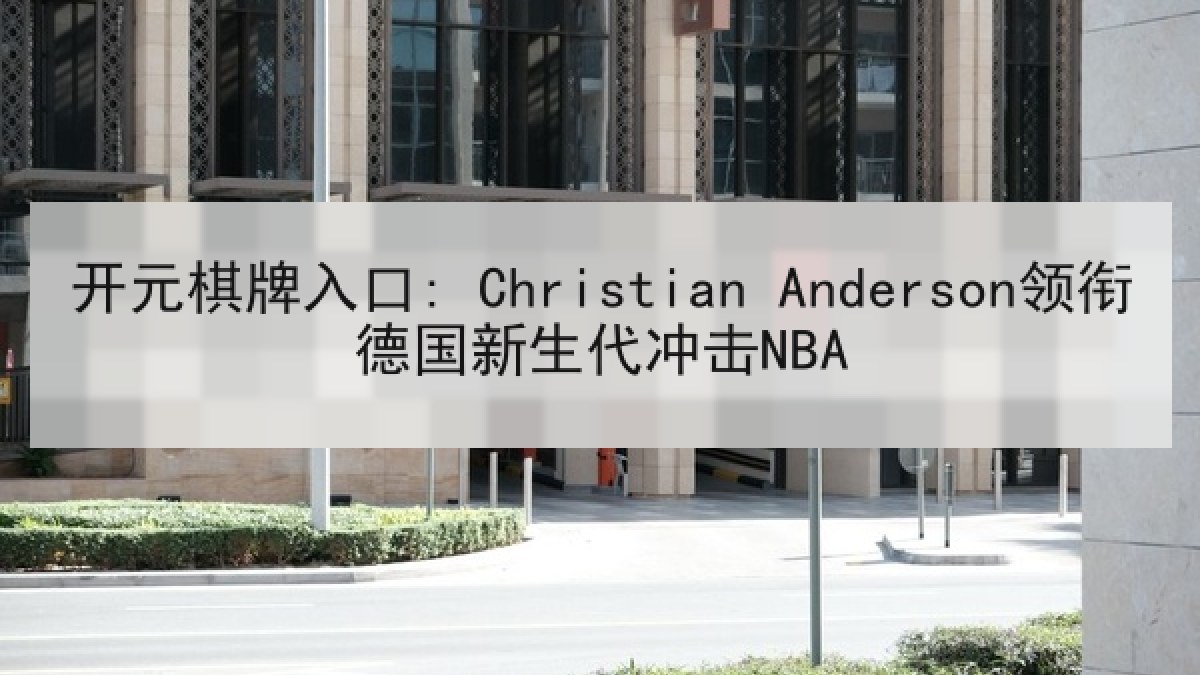 开元棋牌入口: Christian Anderson领衔德国新生代冲击NBA